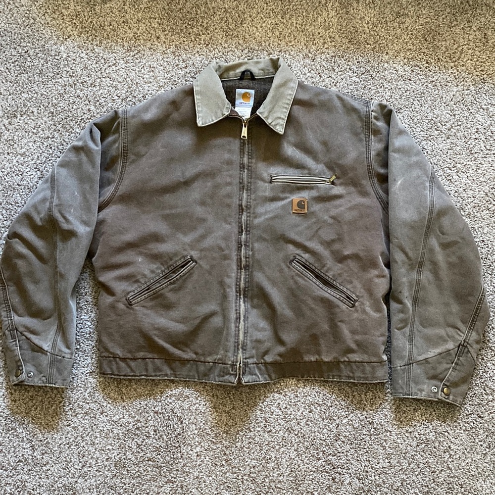 Carhartt Brown Lined Canvas Jacket